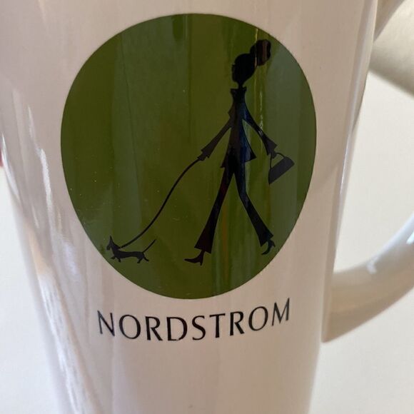 Nordstrom Rare White Coffee Cup Girl With Dog Mug 16oz - Picture 3 of 8